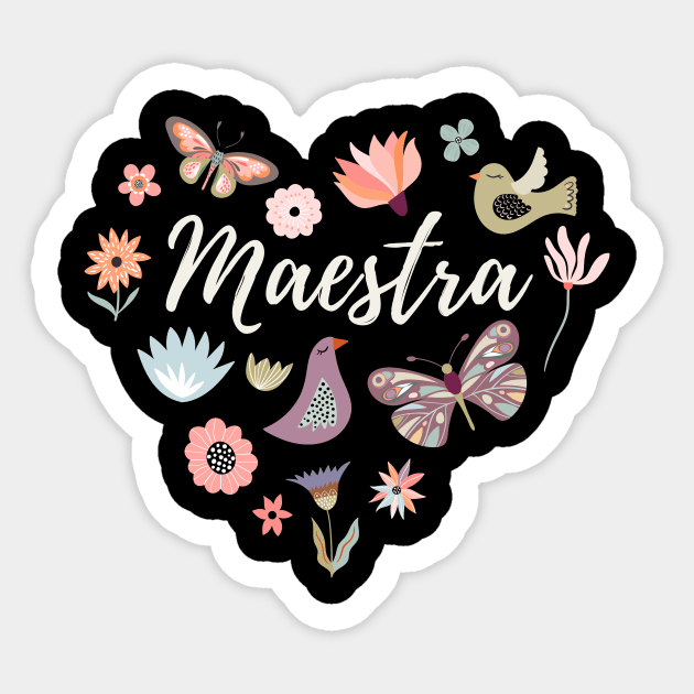 Maestra - spanish teacher Sticker by verde